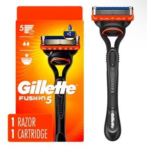 Fusion5 Men's Razor - Black and Orange